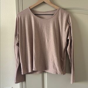 Women's Long Sleeve Top - Tan